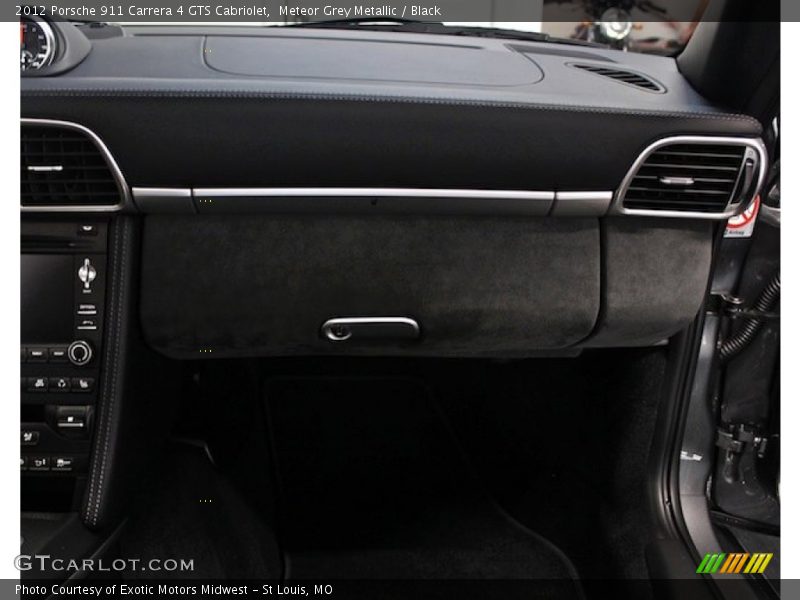 Meteor Grey Metallic / Black 2012 Porsche 911 Carrera 4 GTS Cabriolet