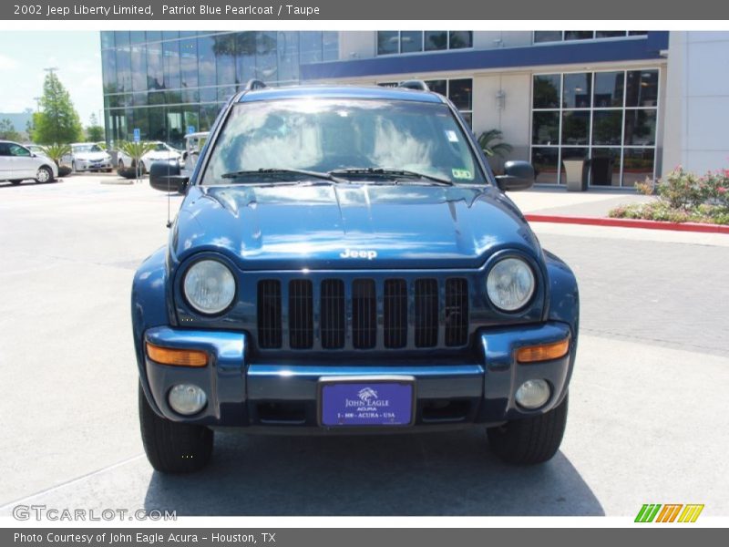 Patriot Blue Pearlcoat / Taupe 2002 Jeep Liberty Limited