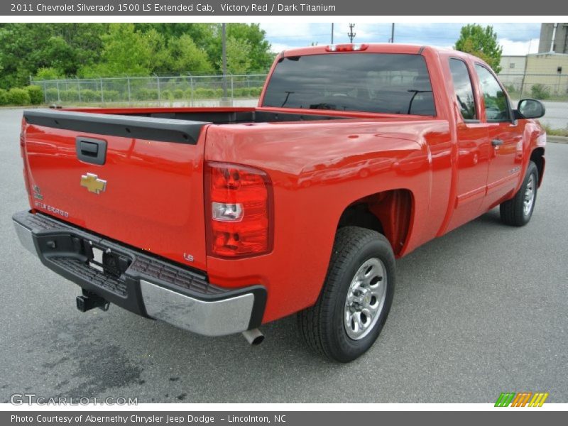 Victory Red / Dark Titanium 2011 Chevrolet Silverado 1500 LS Extended Cab