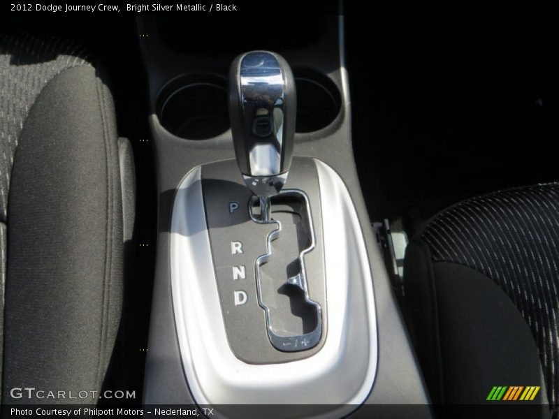 Bright Silver Metallic / Black 2012 Dodge Journey Crew