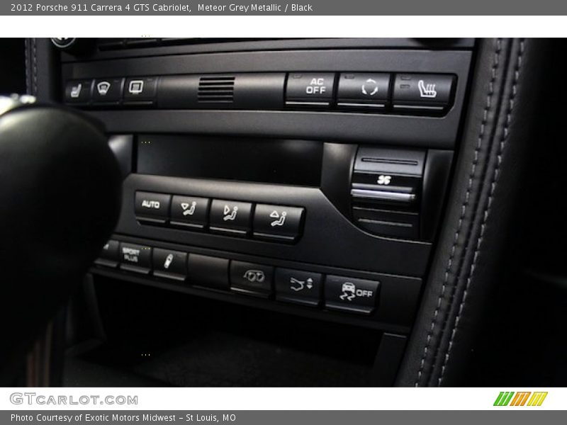 Meteor Grey Metallic / Black 2012 Porsche 911 Carrera 4 GTS Cabriolet