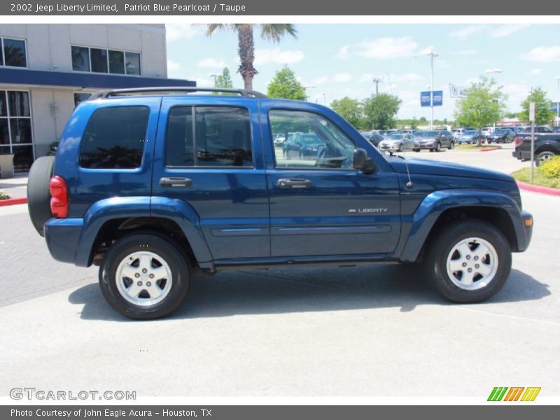 Patriot Blue Pearlcoat / Taupe 2002 Jeep Liberty Limited