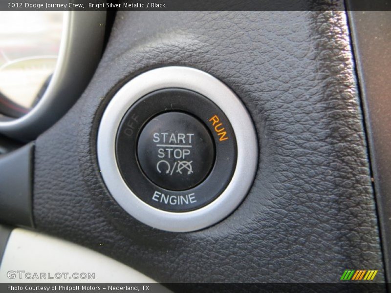 Bright Silver Metallic / Black 2012 Dodge Journey Crew
