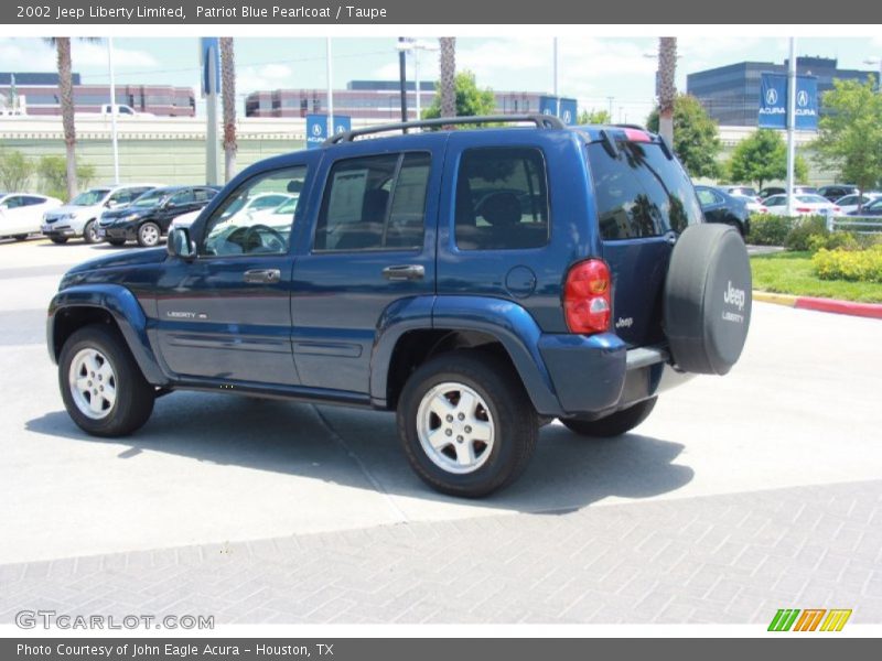 Patriot Blue Pearlcoat / Taupe 2002 Jeep Liberty Limited