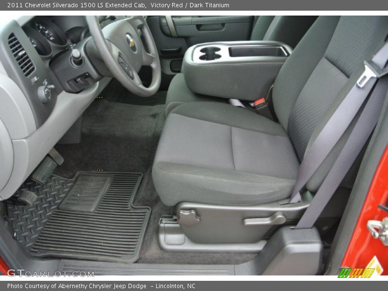 Victory Red / Dark Titanium 2011 Chevrolet Silverado 1500 LS Extended Cab