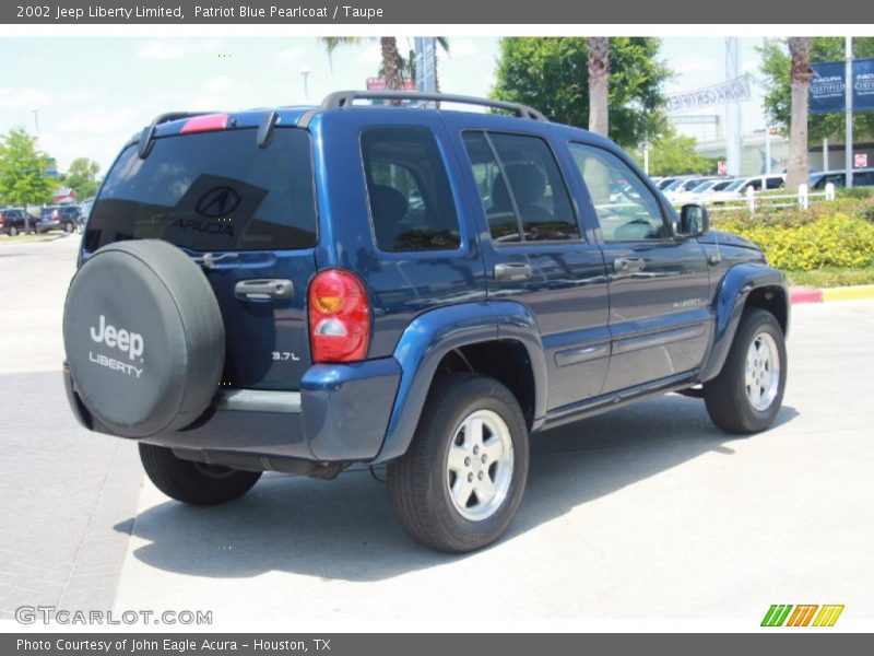 Patriot Blue Pearlcoat / Taupe 2002 Jeep Liberty Limited
