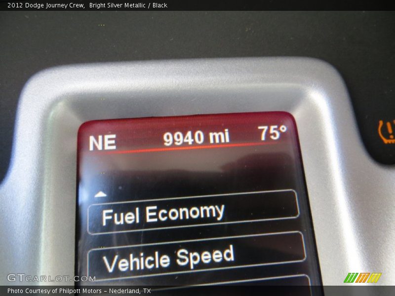Bright Silver Metallic / Black 2012 Dodge Journey Crew
