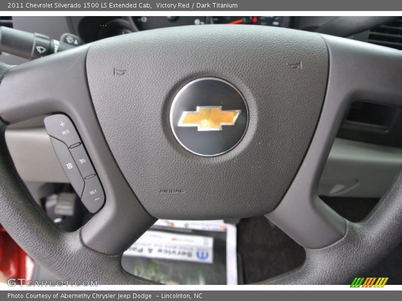 Victory Red / Dark Titanium 2011 Chevrolet Silverado 1500 LS Extended Cab