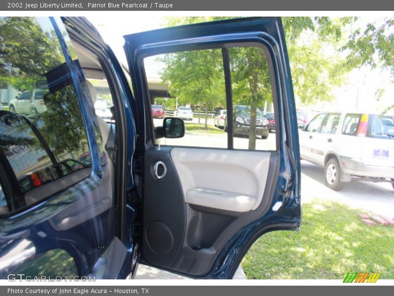 Patriot Blue Pearlcoat / Taupe 2002 Jeep Liberty Limited