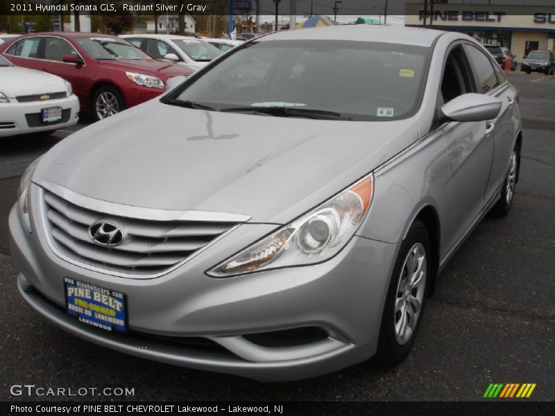 Radiant Silver / Gray 2011 Hyundai Sonata GLS