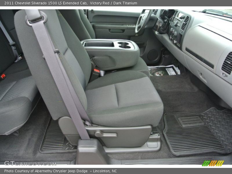 Victory Red / Dark Titanium 2011 Chevrolet Silverado 1500 LS Extended Cab