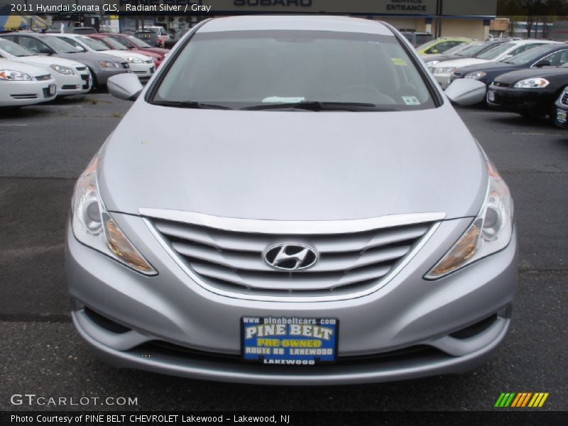 Radiant Silver / Gray 2011 Hyundai Sonata GLS
