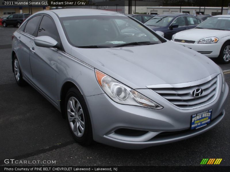 Radiant Silver / Gray 2011 Hyundai Sonata GLS
