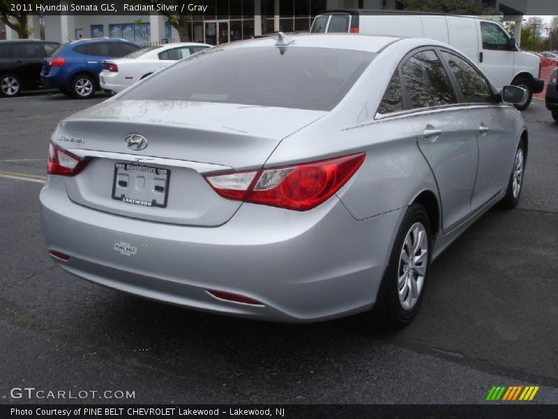 Radiant Silver / Gray 2011 Hyundai Sonata GLS