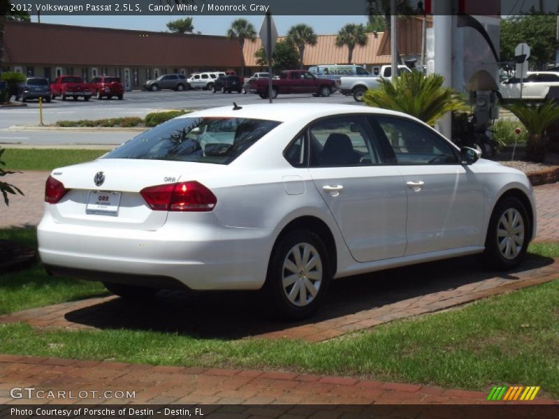 Candy White / Moonrock Gray 2012 Volkswagen Passat 2.5L S