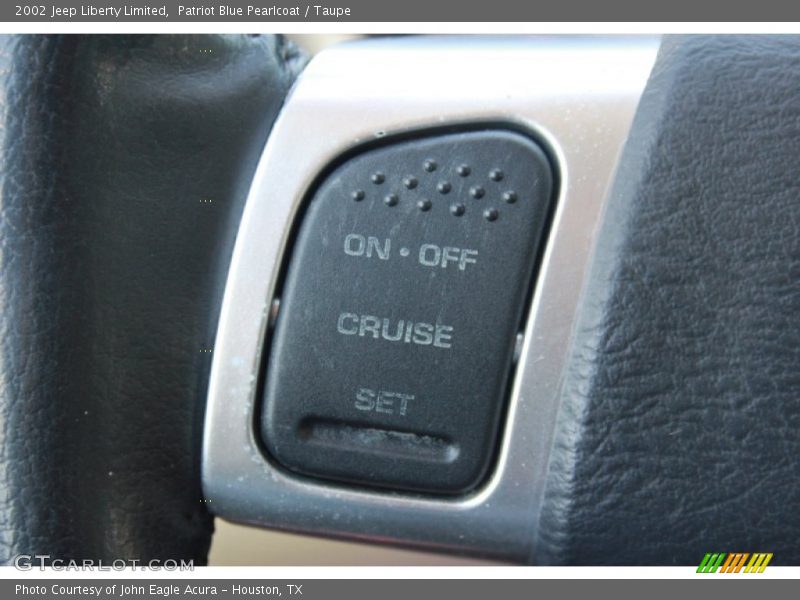 Patriot Blue Pearlcoat / Taupe 2002 Jeep Liberty Limited