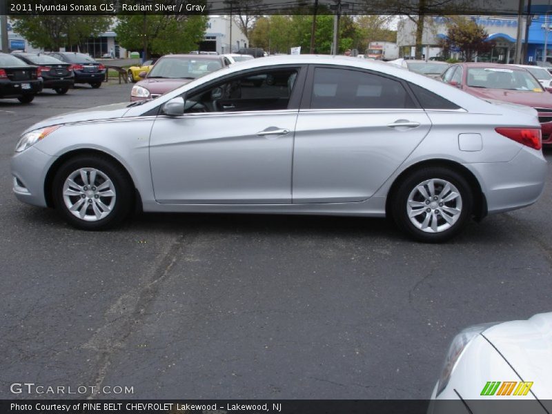 Radiant Silver / Gray 2011 Hyundai Sonata GLS