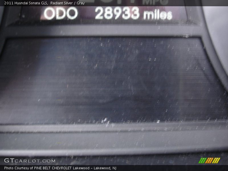 Radiant Silver / Gray 2011 Hyundai Sonata GLS