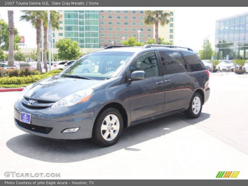 Slate Gray Metallic / Stone 2007 Toyota Sienna XLE