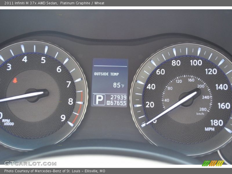 Platinum Graphite / Wheat 2011 Infiniti M 37x AWD Sedan