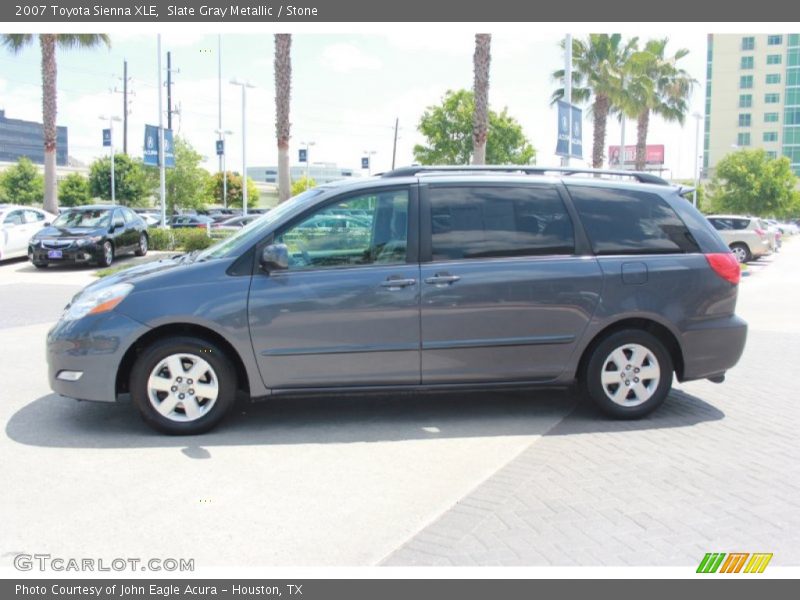 Slate Gray Metallic / Stone 2007 Toyota Sienna XLE