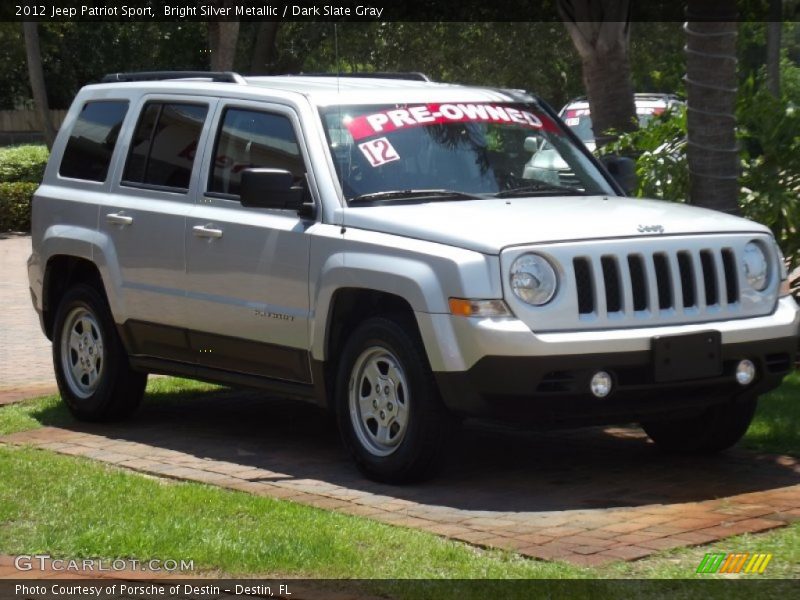 Bright Silver Metallic / Dark Slate Gray 2012 Jeep Patriot Sport