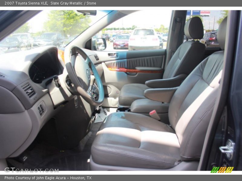 Slate Gray Metallic / Stone 2007 Toyota Sienna XLE