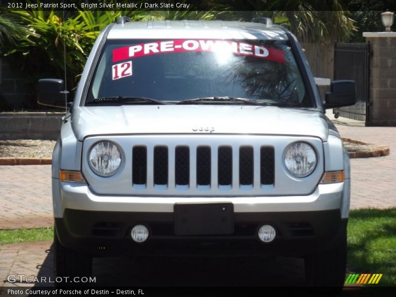 Bright Silver Metallic / Dark Slate Gray 2012 Jeep Patriot Sport