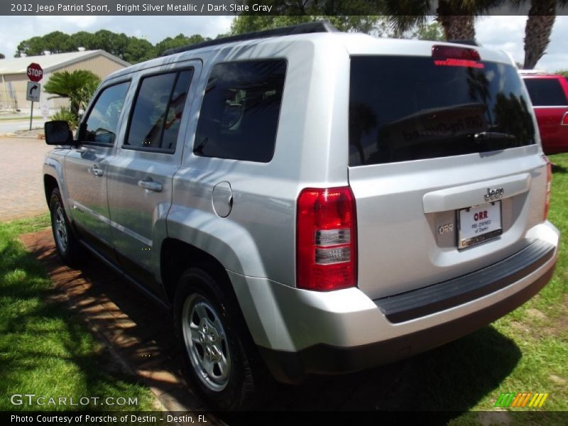 Bright Silver Metallic / Dark Slate Gray 2012 Jeep Patriot Sport