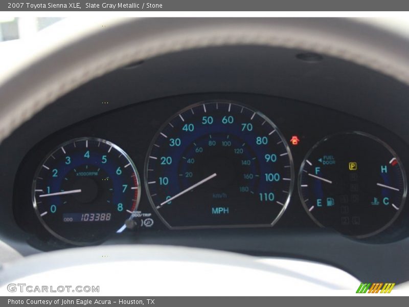 Slate Gray Metallic / Stone 2007 Toyota Sienna XLE