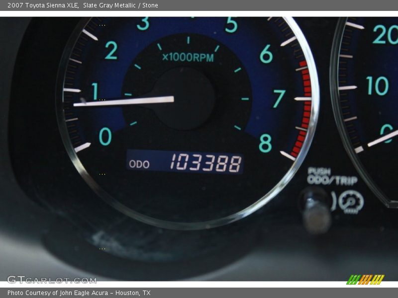 Slate Gray Metallic / Stone 2007 Toyota Sienna XLE