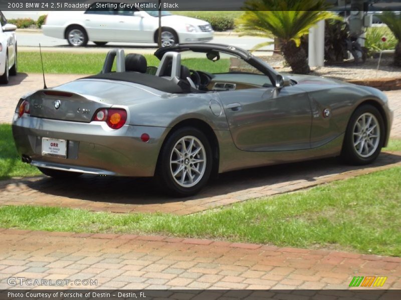 Sterling Grey Metallic / Black 2003 BMW Z4 2.5i Roadster