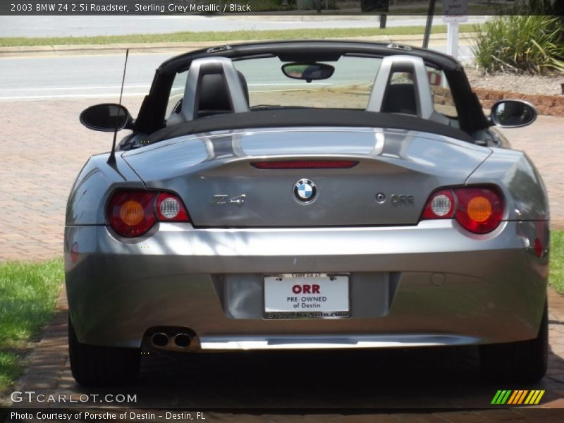 Sterling Grey Metallic / Black 2003 BMW Z4 2.5i Roadster