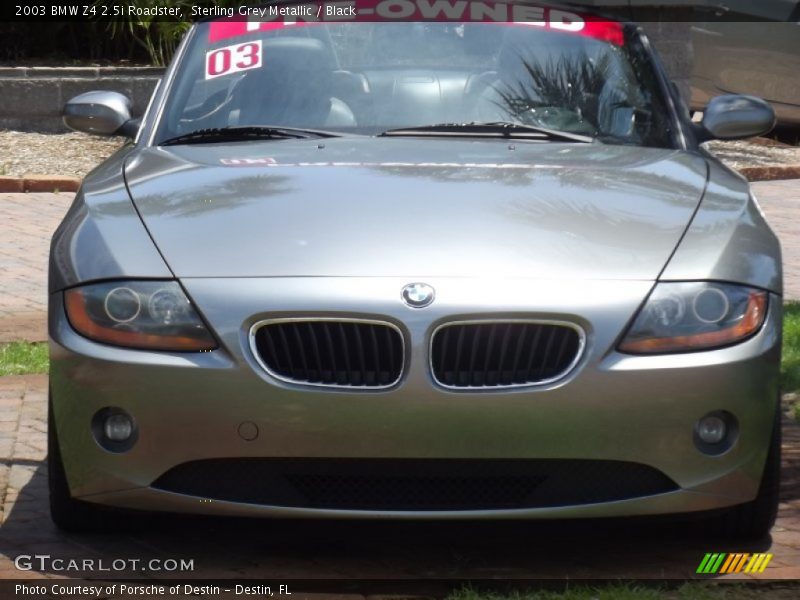 Sterling Grey Metallic / Black 2003 BMW Z4 2.5i Roadster