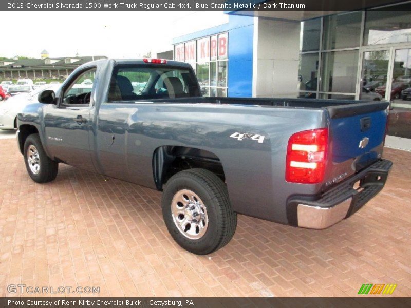 Blue Granite Metallic / Dark Titanium 2013 Chevrolet Silverado 1500 Work Truck Regular Cab 4x4