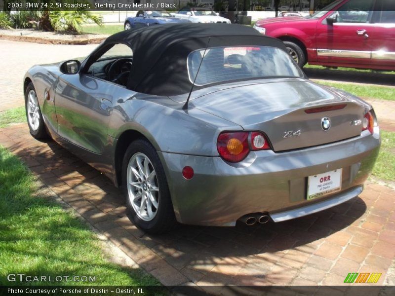 Sterling Grey Metallic / Black 2003 BMW Z4 2.5i Roadster