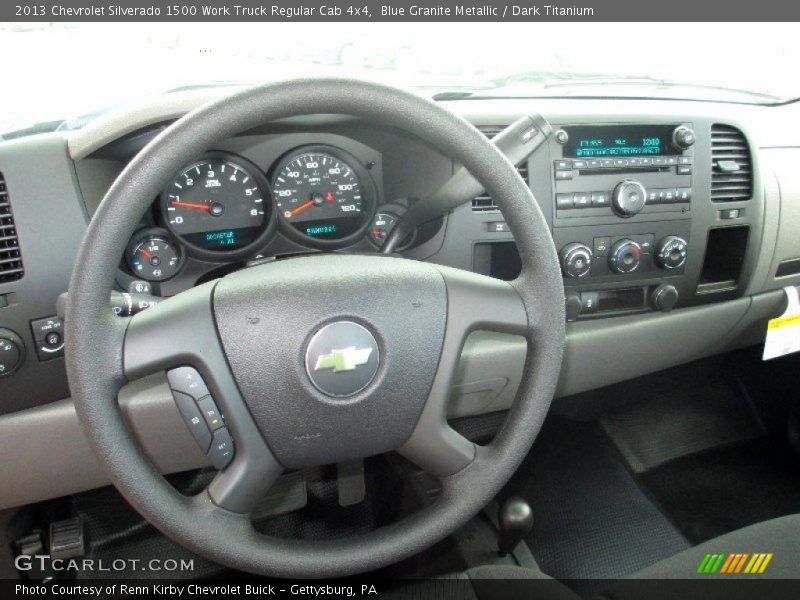 Blue Granite Metallic / Dark Titanium 2013 Chevrolet Silverado 1500 Work Truck Regular Cab 4x4