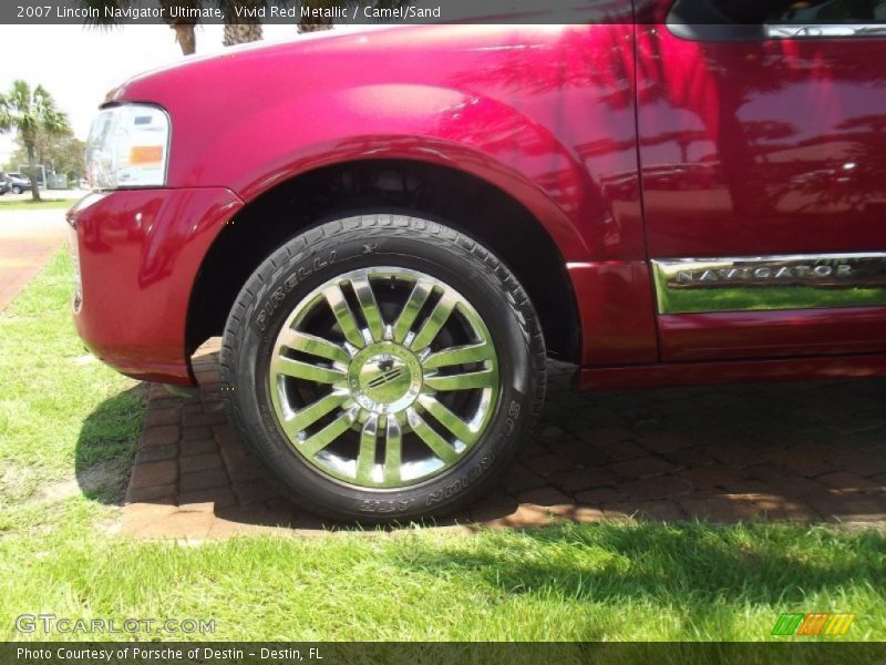 Vivid Red Metallic / Camel/Sand 2007 Lincoln Navigator Ultimate