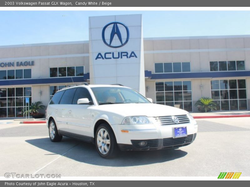 Candy White / Beige 2003 Volkswagen Passat GLX Wagon