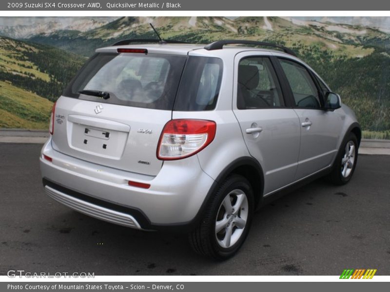 Quicksilver Metallic / Black 2009 Suzuki SX4 Crossover AWD