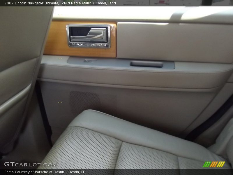 Vivid Red Metallic / Camel/Sand 2007 Lincoln Navigator Ultimate