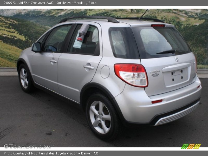 Quicksilver Metallic / Black 2009 Suzuki SX4 Crossover AWD