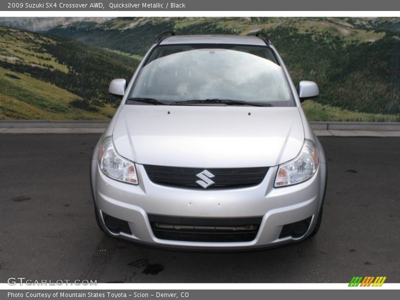 Quicksilver Metallic / Black 2009 Suzuki SX4 Crossover AWD