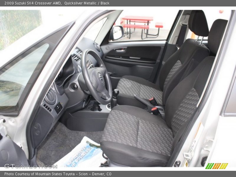 Quicksilver Metallic / Black 2009 Suzuki SX4 Crossover AWD