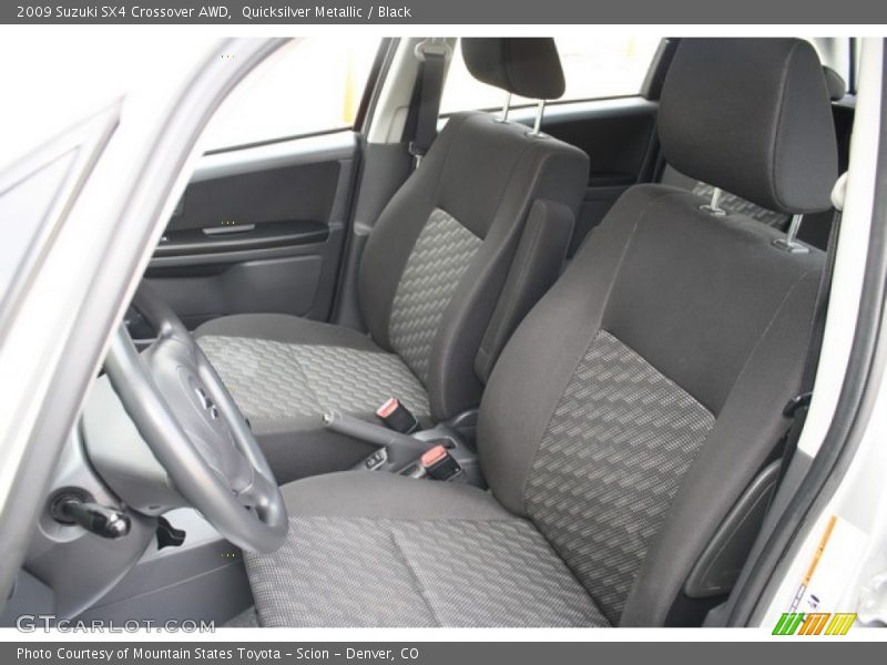 Quicksilver Metallic / Black 2009 Suzuki SX4 Crossover AWD