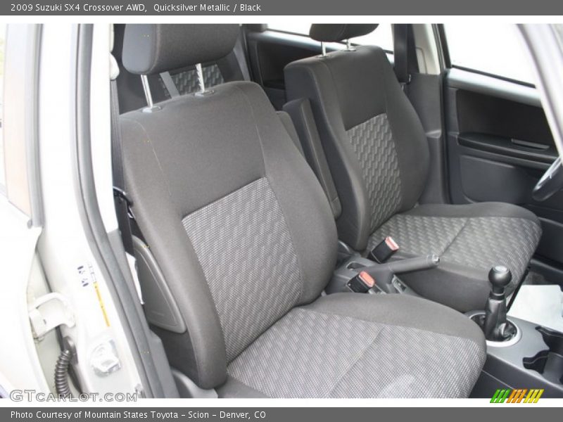 Quicksilver Metallic / Black 2009 Suzuki SX4 Crossover AWD
