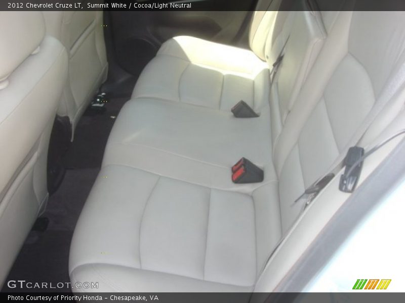 Summit White / Cocoa/Light Neutral 2012 Chevrolet Cruze LT