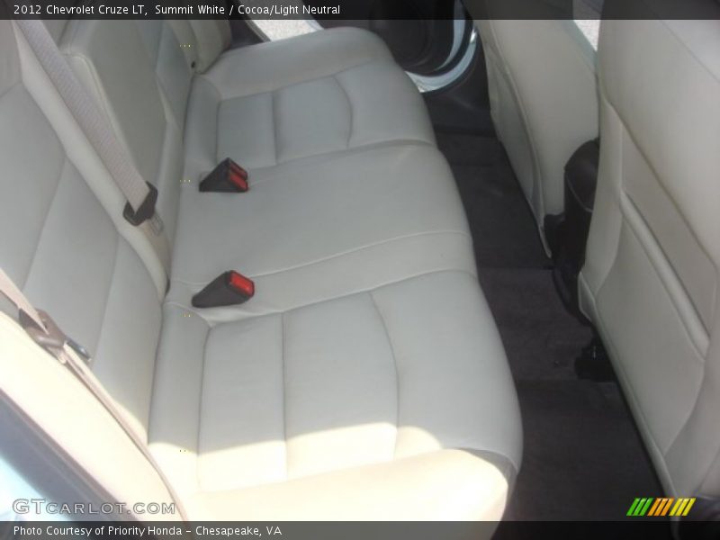 Summit White / Cocoa/Light Neutral 2012 Chevrolet Cruze LT