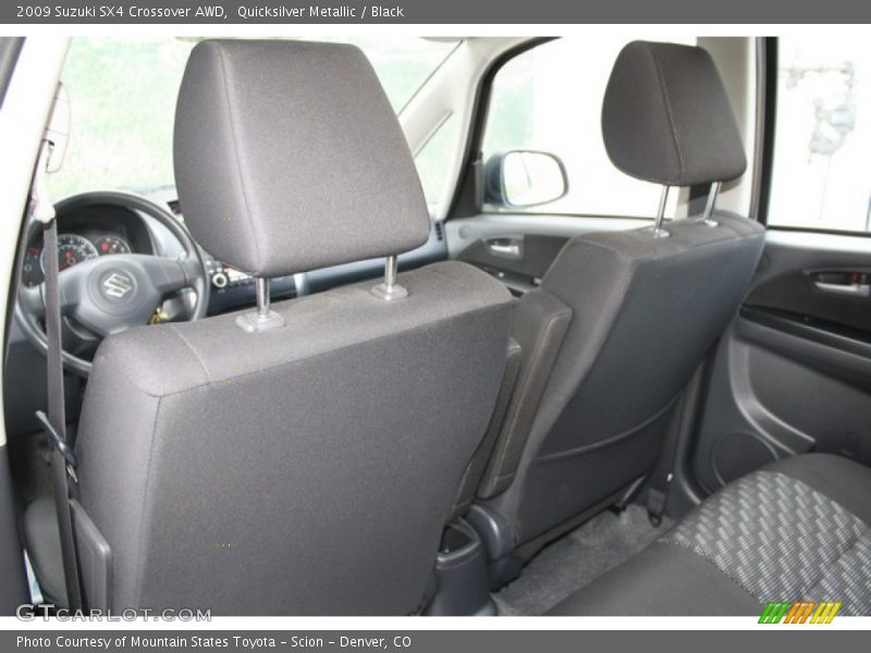 Quicksilver Metallic / Black 2009 Suzuki SX4 Crossover AWD