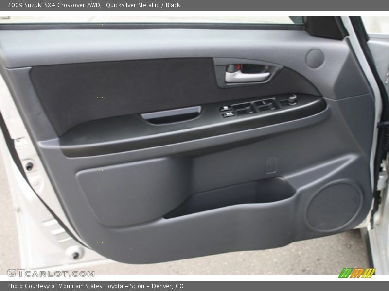 Quicksilver Metallic / Black 2009 Suzuki SX4 Crossover AWD